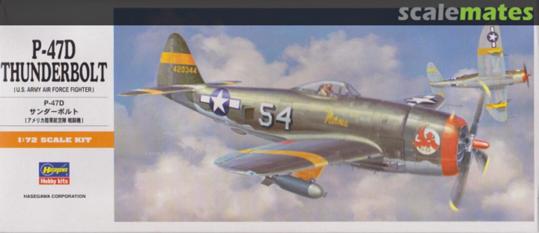 Boxart P-47D Thunderbolt 00138 Hasegawa