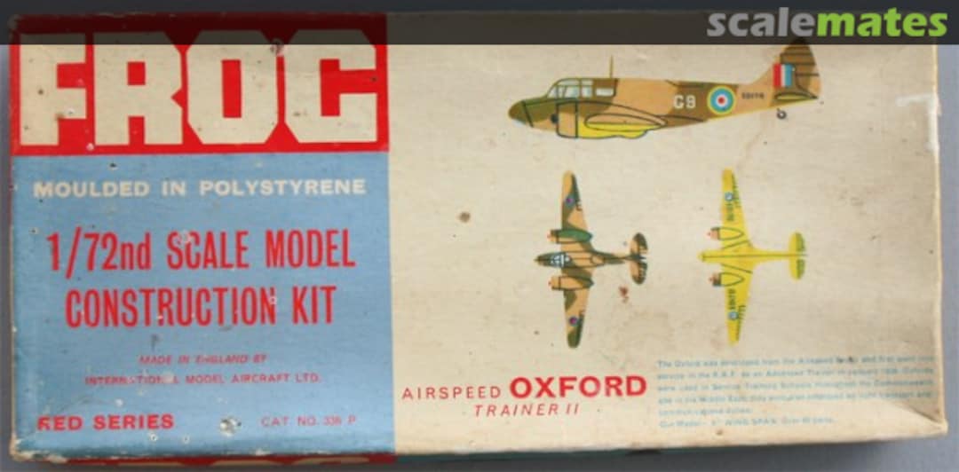 Boxart Airspeed Oxford Trainer II 336P FROG Boxart Airspeed Oxford Trainer II 336P FROG