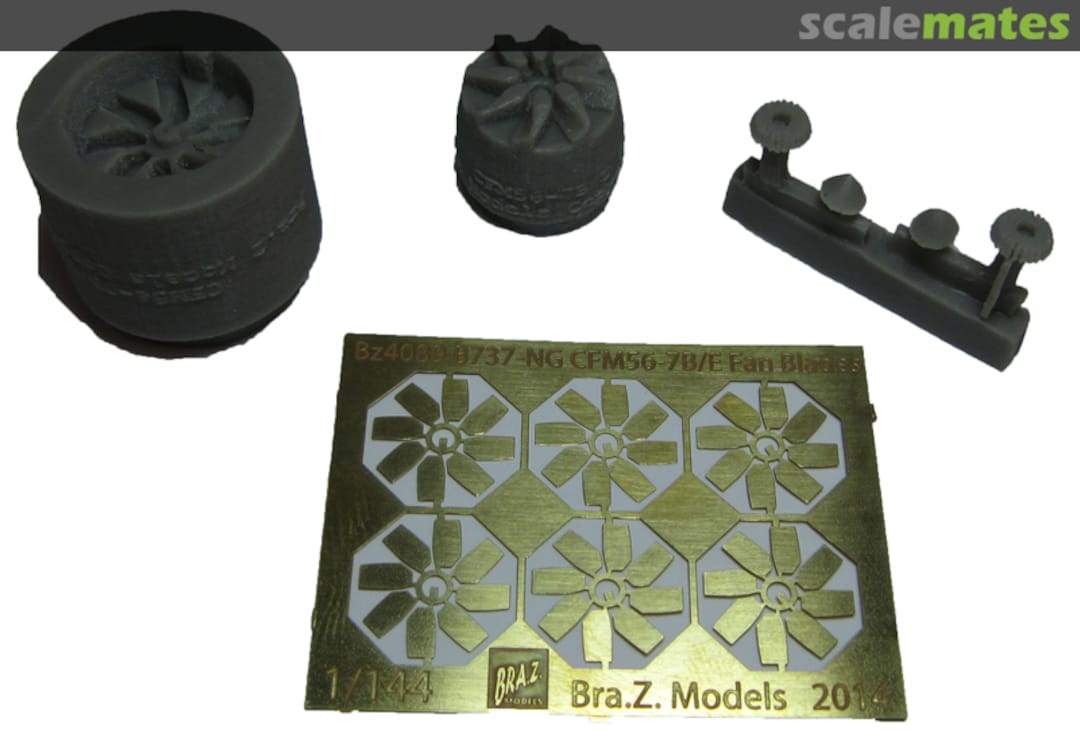Cfm56 7b E Photetch Fan Blades For Kit Bz40 87 8 Bra Z Models Bz4089