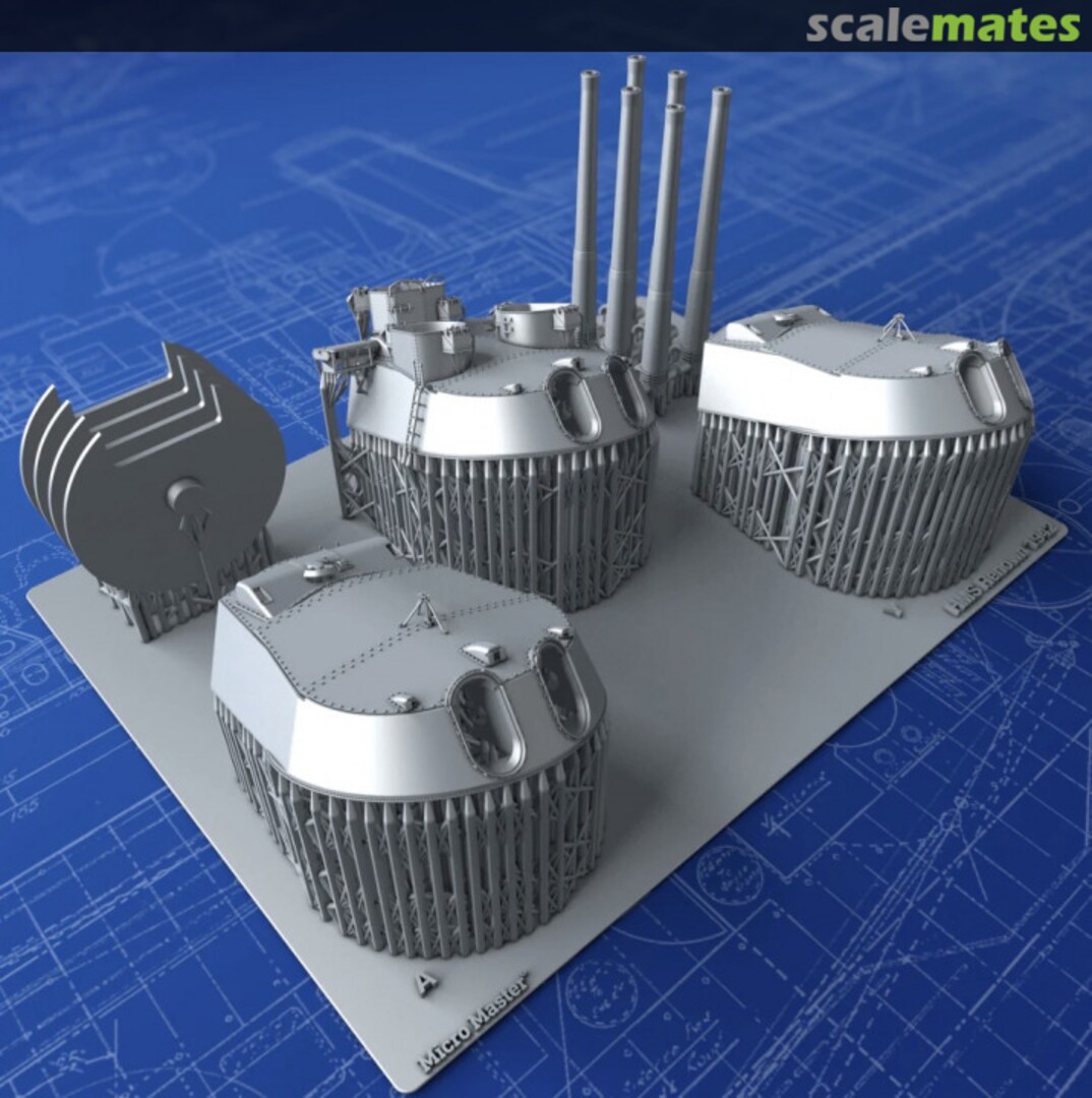 Boxart 15" (38.1cm) MKI*/N Turrets x 3 MM2041P Micro Master