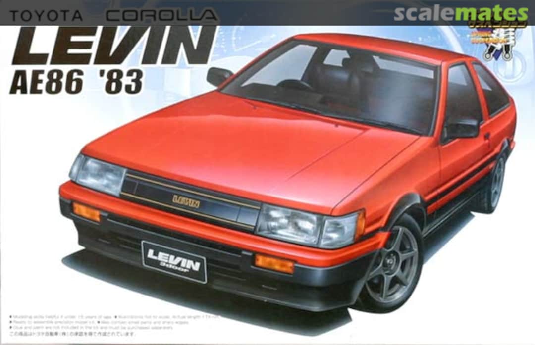 Boxart Toyota Corolla Levin AE86 '83 038703 Aoshima Boxart Toyota Corolla Levin AE86 '83 038703 Aoshima