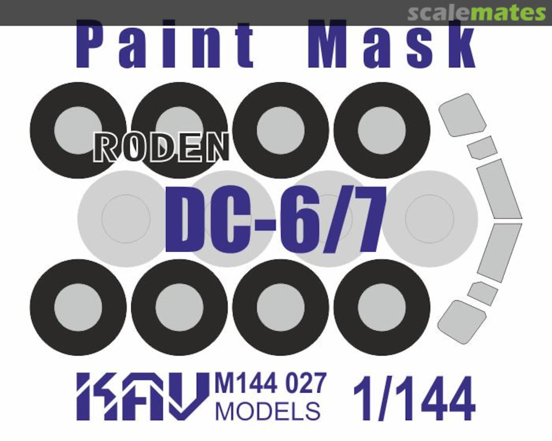 Boxart Douglas DC-6 / DC-7 / VC-118 Paint Mask (Roden) KAV M144 027 KAV models Boxart Douglas DC-6 / DC-7 / VC-118 Paint Mask (Roden) KAV M144 027 KAV models