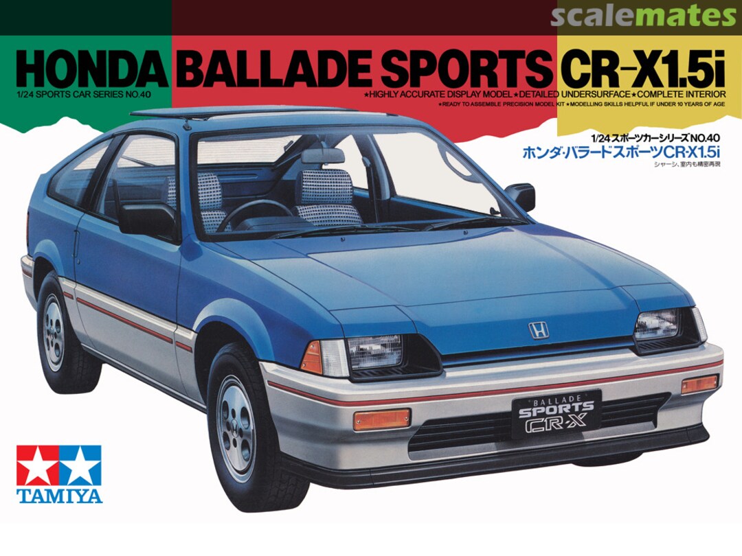 Honda Ballade Sports CR-X 1.5i, Tamiya 24040 (1983)