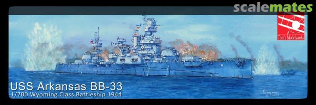 Boxart USS Arkansas BB-33 700-03 Tom's Modelworks Boxart USS Arkansas BB-33 700-03 Tom's Modelworks