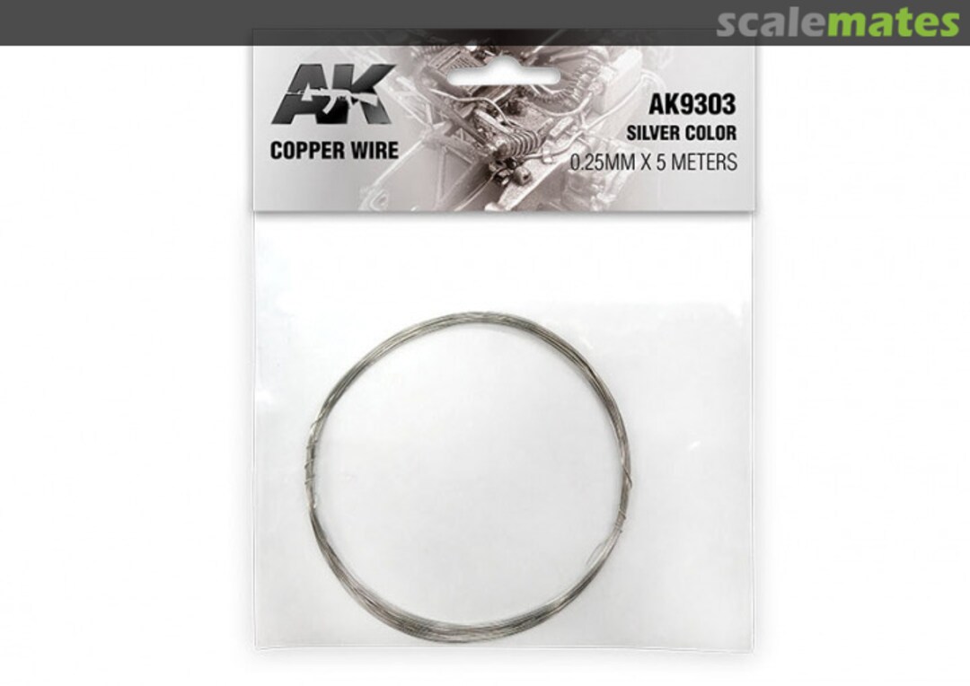 Boxart Copper wire 0.25mm x 5 meters AK9303 AK Interactive Boxart Copper wire 0.25mm x 5 meters AK9303 AK Interactive