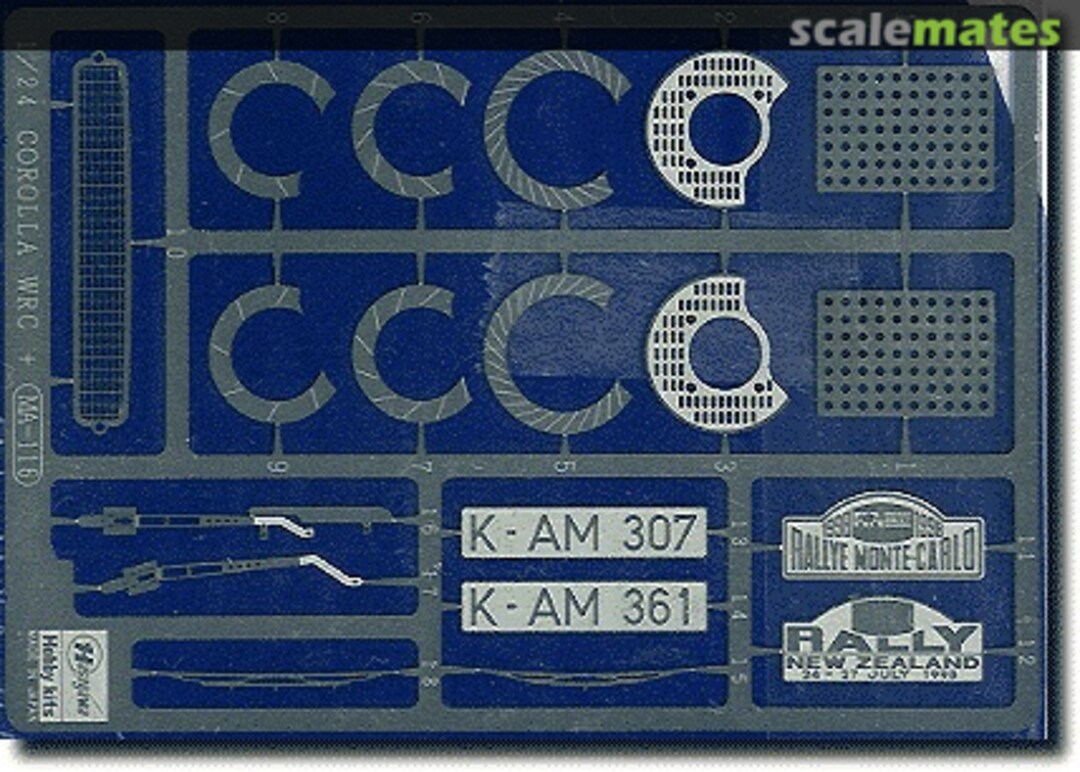 Boxart Toyota Corolla WRC Photo-etched Parts 72101 Hasegawa Boxart Toyota Corolla WRC Photo-etched Parts 72101 Hasegawa