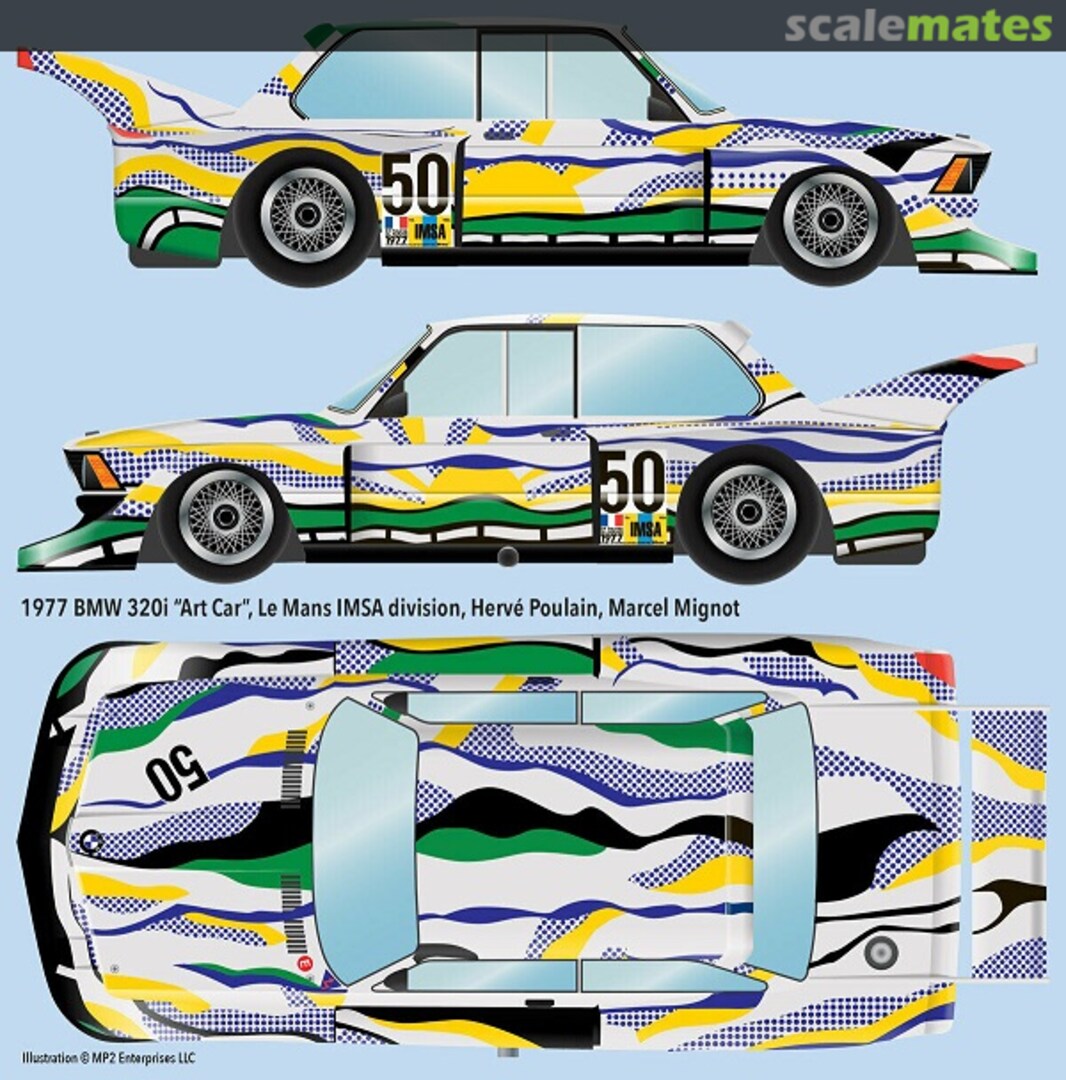 Boxart BMW 320 Art Car "Roy Lichtenstein"  Indycals