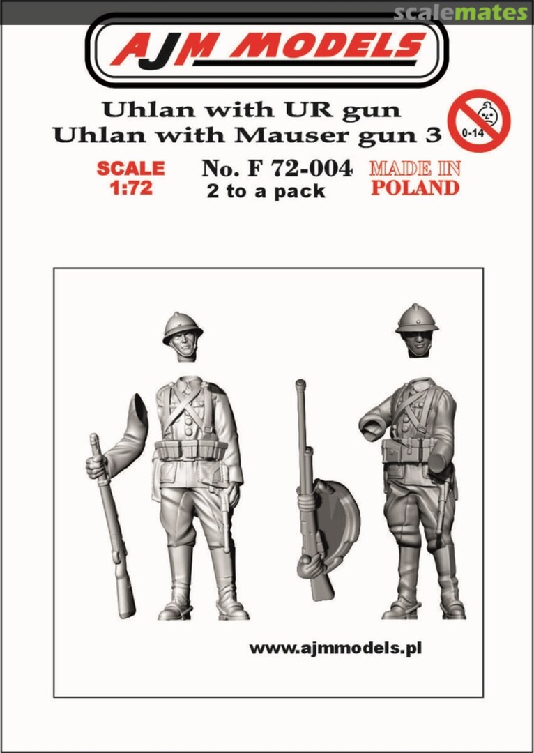 Boxart Uhlan with UR gun / Uhlan with Mauser gun 3 F72-004 AJM Models