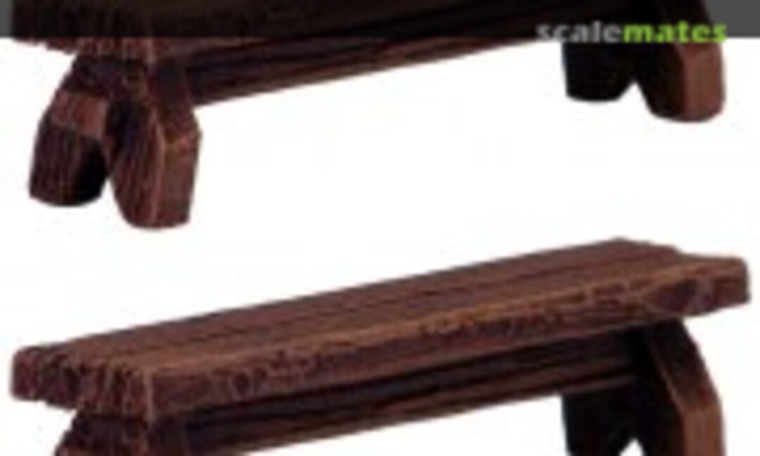 28mm Wooden Benches (Crooked Dice MINI 2252) MINI 2252