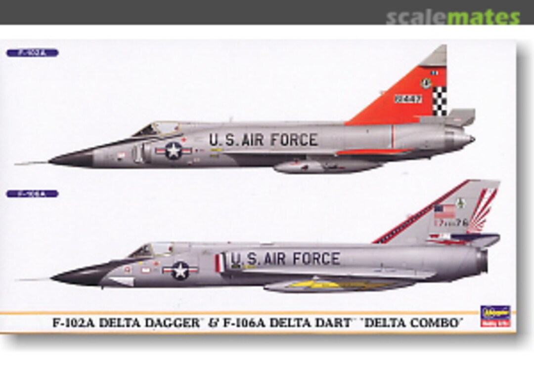 Boxart F-102A Delta Dagger & F-106A Delta Dart 'Delta Combo' 00962 Hasegawa Boxart F-102A Delta Dagger & F-106A Delta Dart 'Delta Combo' 00962 Hasegawa