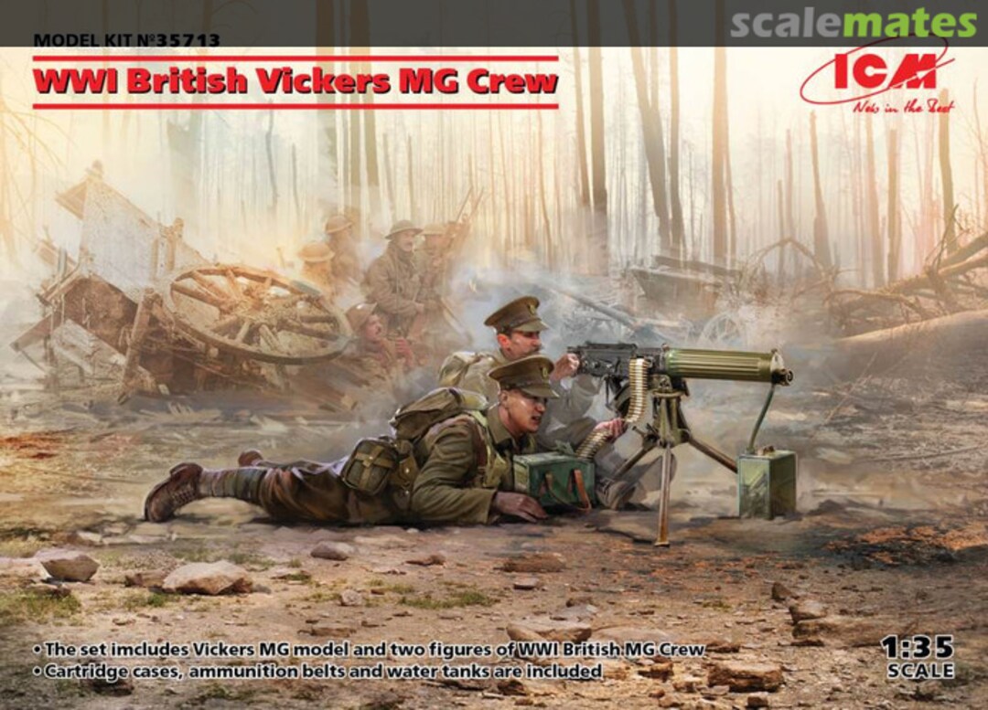 Boxart Vickers MG Crew 35713 ICM Boxart Vickers MG Crew 35713 ICM