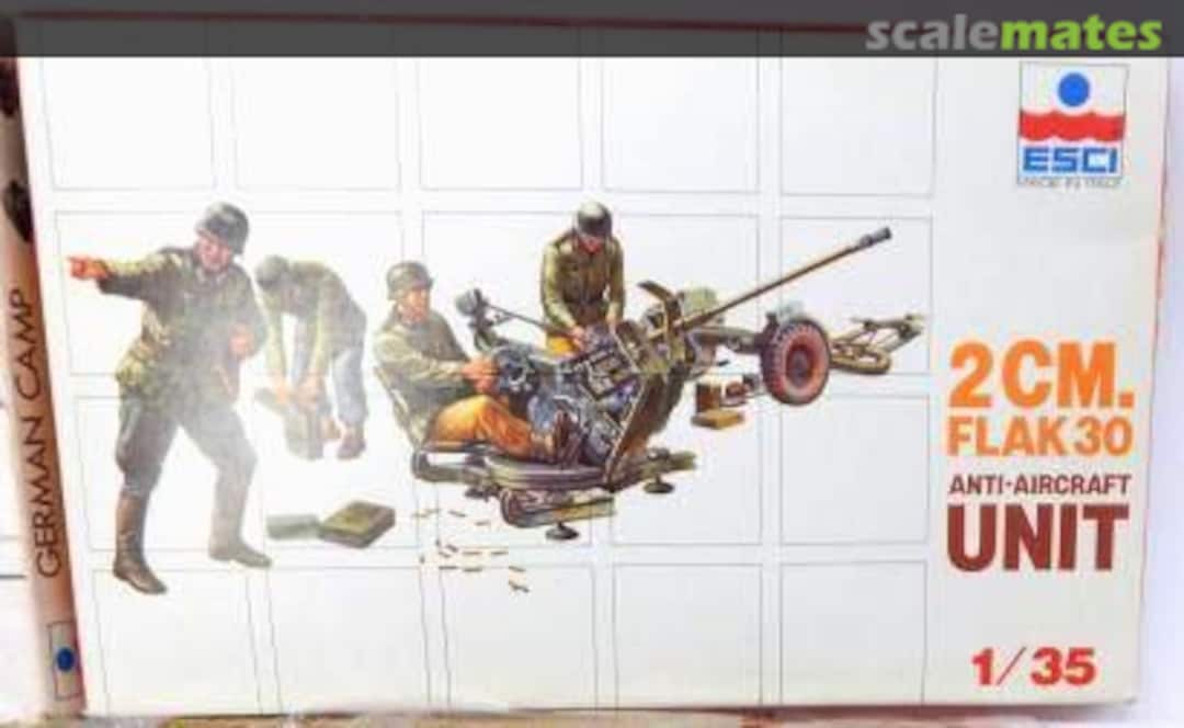 Boxart 2cm. Flak 30 Anti-Aircraft Unit 5013 ESCI Boxart 2cm. Flak 30 Anti-Aircraft Unit 5013 ESCI
