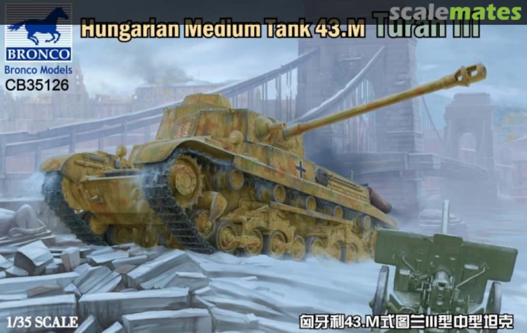 Boxart Medium Tank 43.M Turán III CB35126 Bronco