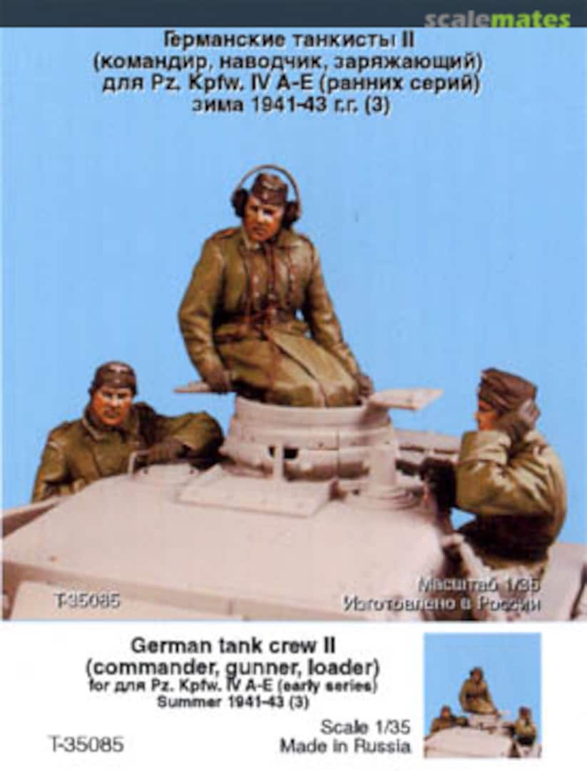 Boxart German Tank Crew II Panzer IV A-E, Winter 1941-43 T35085 Tank Boxart German Tank Crew II Panzer IV A-E, Winter 1941-43 T35085 Tank