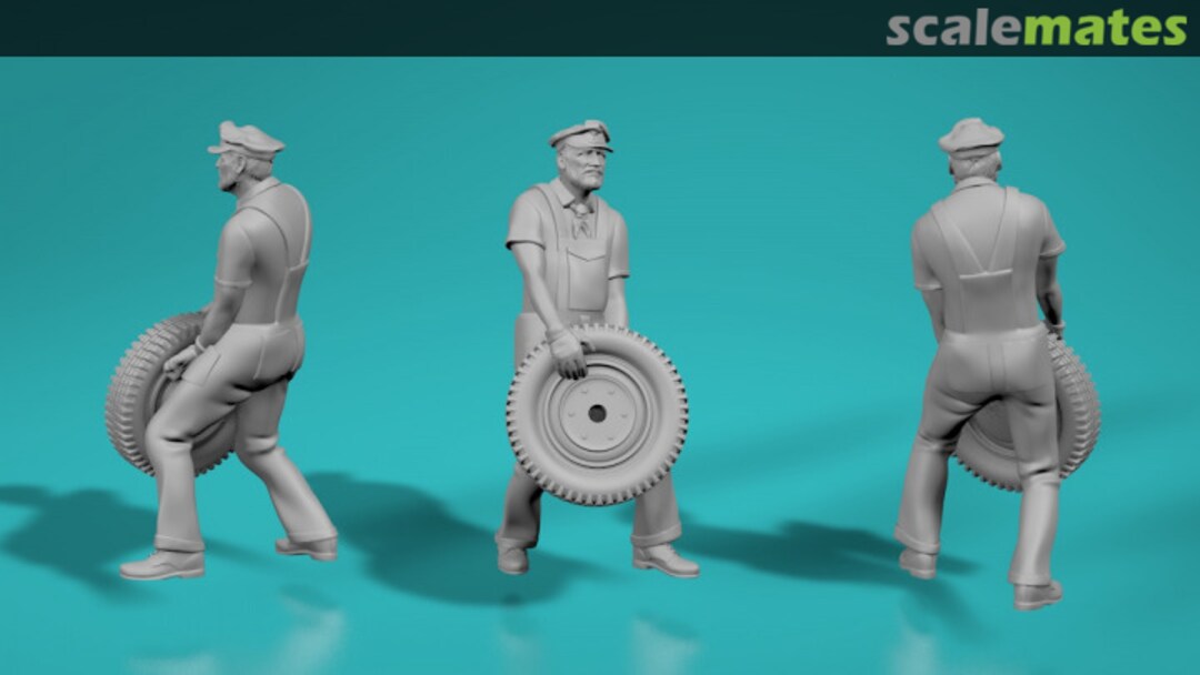 Boxart Gas Station – Employee Carrying a Wheel 99204779-35 EMP3d Boxart Gas Station – Employee Carrying a Wheel 99204779-35 EMP3d