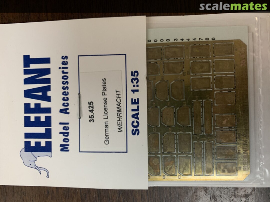 Boxart German License Plates Wehrmacht 35.425 Elefant Boxart German License Plates Wehrmacht 35.425 Elefant