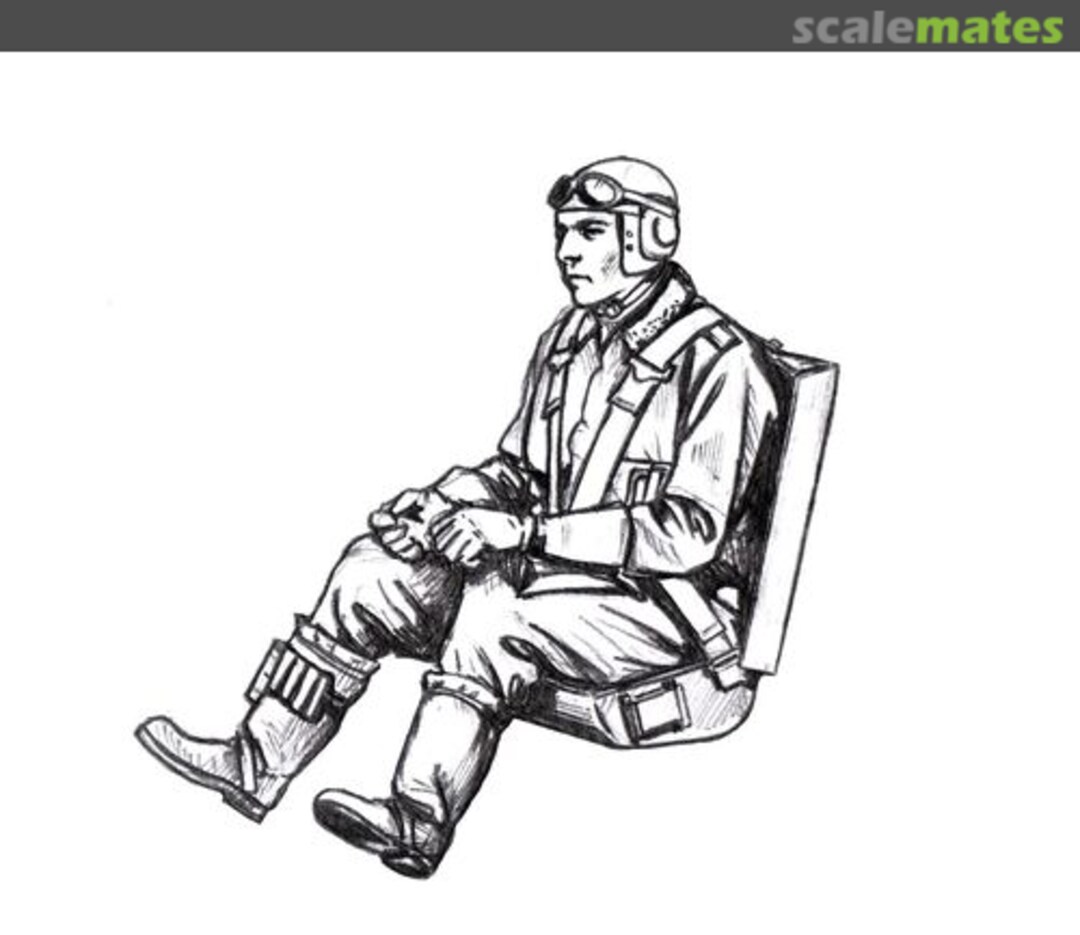 Boxart Bf-109G German Pilot seated (EDUARD) F48368 CMK Boxart Bf-109G German Pilot seated (EDUARD) F48368 CMK