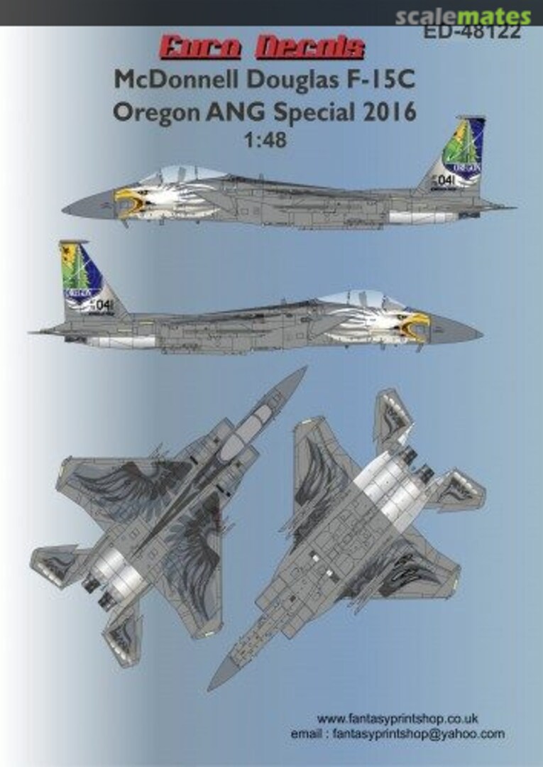 Boxart McDonnell Douglas F-15C Oregon ANG Special 2016 ED-48122 Fantasy Printshop Boxart McDonnell Douglas F-15C Oregon ANG Special 2016 ED-48122 Fantasy Printshop