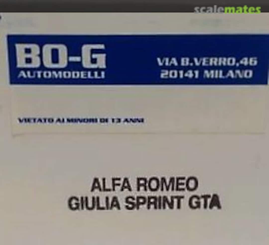 Boxart Alfa Romeo Giulia Sprint GTA BO-G Boxart Alfa Romeo Giulia Sprint GTA BO-G