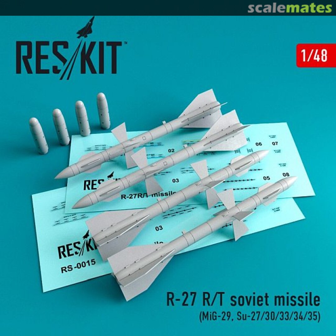 Boxart R-27 R/T Missile (2 Pcs.) RS48-0015 ResKit Boxart R-27 R/T Missile (2 Pcs.) RS48-0015 ResKit
