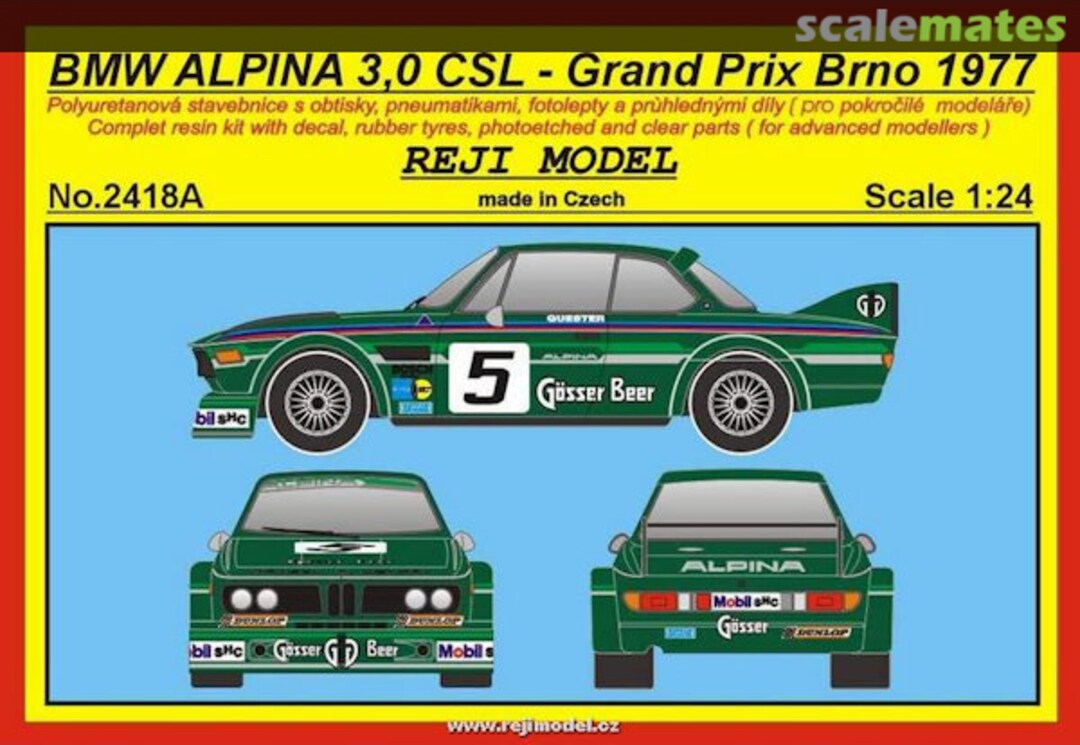 Boxart BMW 3,5 CSL 2418A REJI Model Boxart BMW 3,5 CSL 2418A REJI Model