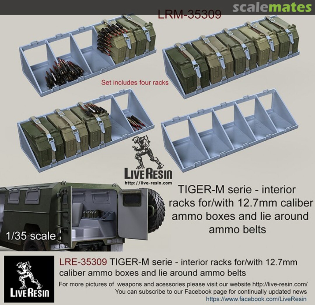 Boxart TIGER-M serie - interior racks LRE-35309 Live Resin Boxart TIGER-M serie - interior racks LRE-35309 Live Resin