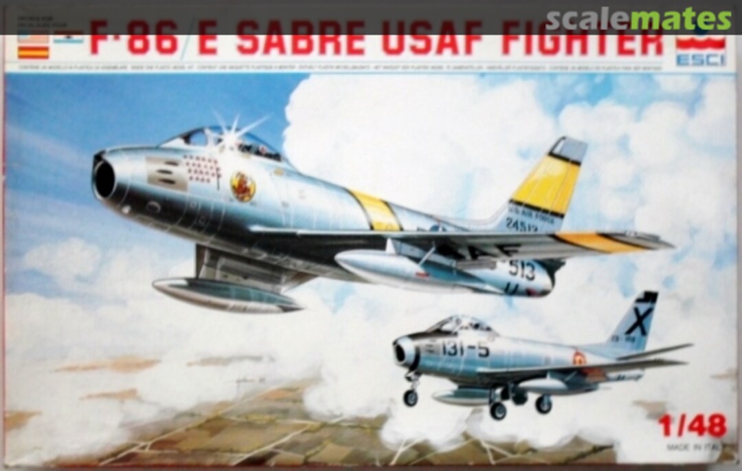 Boxart North American F-86/E Sabre 4039 ESCI Boxart North American F-86/E Sabre 4039 ESCI