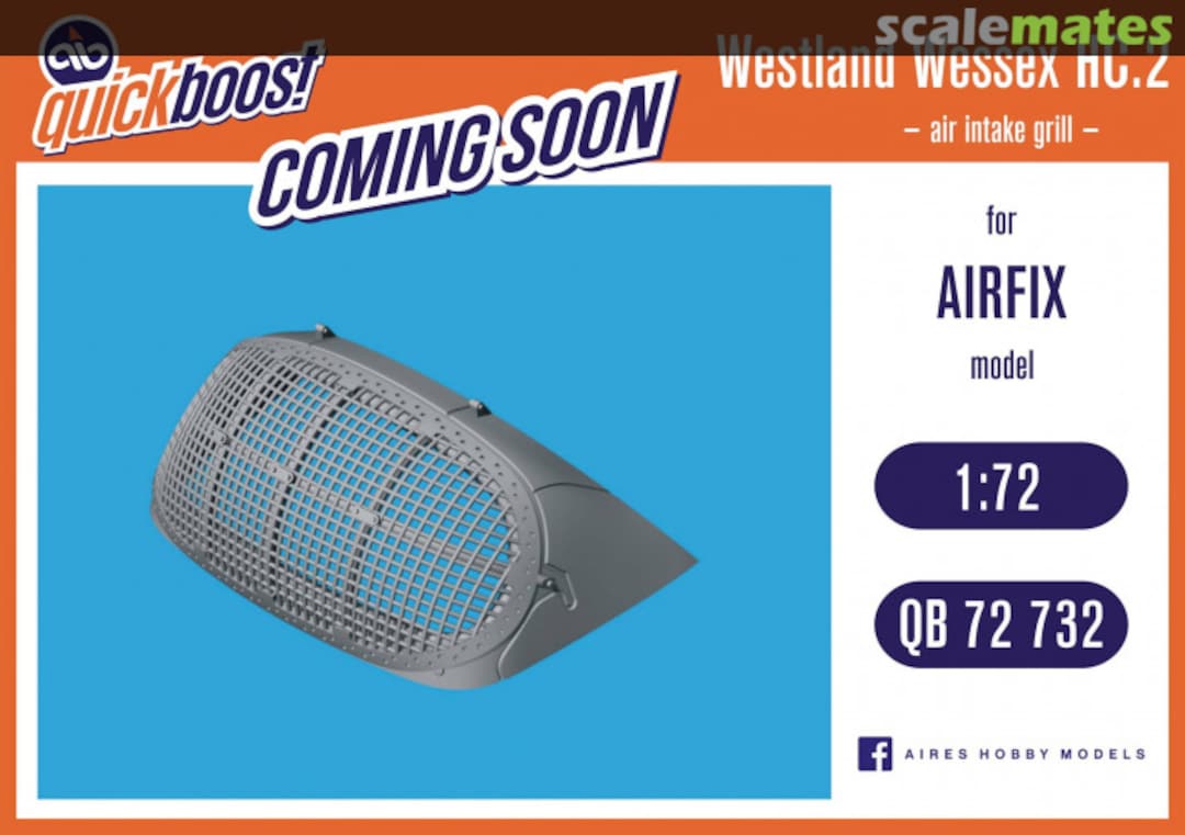 Boxart Westland Wessex HC.2 Air Intake Grill QB72732 Quickboost Boxart Westland Wessex HC.2 Air Intake Grill QB72732 Quickboost