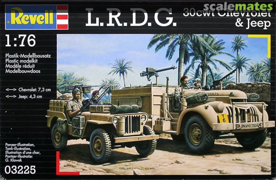Boxart L.R.D.G. 30cwt Chevrolet & Jeep 03225 Revell Boxart L.R.D.G. 30cwt Chevrolet & Jeep 03225 Revell