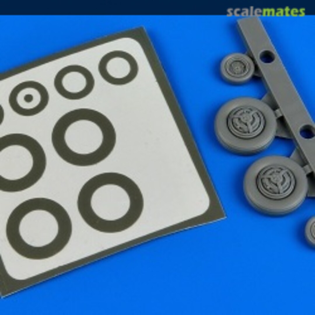Boxart F-100 Super Sabre wheels & paint masks 7304 Aires Boxart F-100 Super Sabre wheels & paint masks 7304 Aires