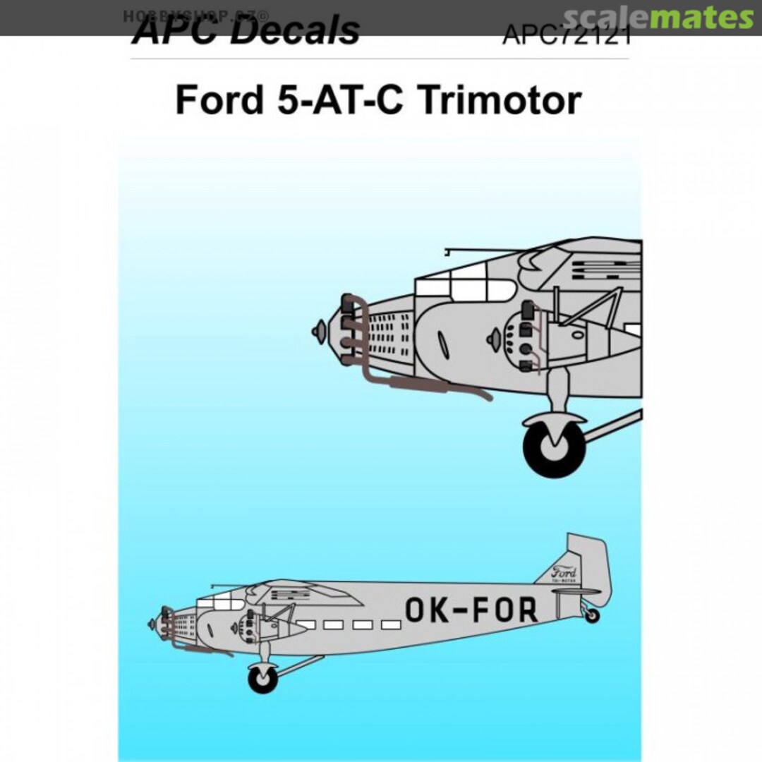 Boxart Ford 5AT Trimotor 72121 APC Decals Boxart Ford 5AT Trimotor 72121 APC Decals