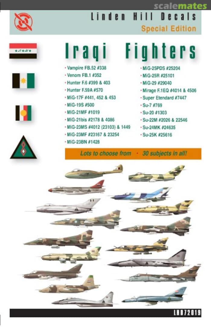 Boxart Iraqi Fighters LHD72019 Linden Hill Decals