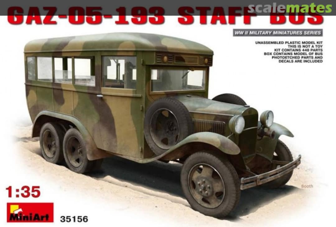 Boxart GAZ 05-193 Staff Bus 35156 MiniArt Boxart GAZ 05-193 Staff Bus 35156 MiniArt