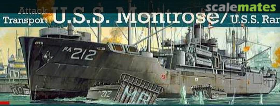 Boxart Attack Transport U.S.S. Montrose / U.S.S. Randall 05018 Revell Boxart Attack Transport U.S.S. Montrose / U.S.S. Randall 05018 Revell