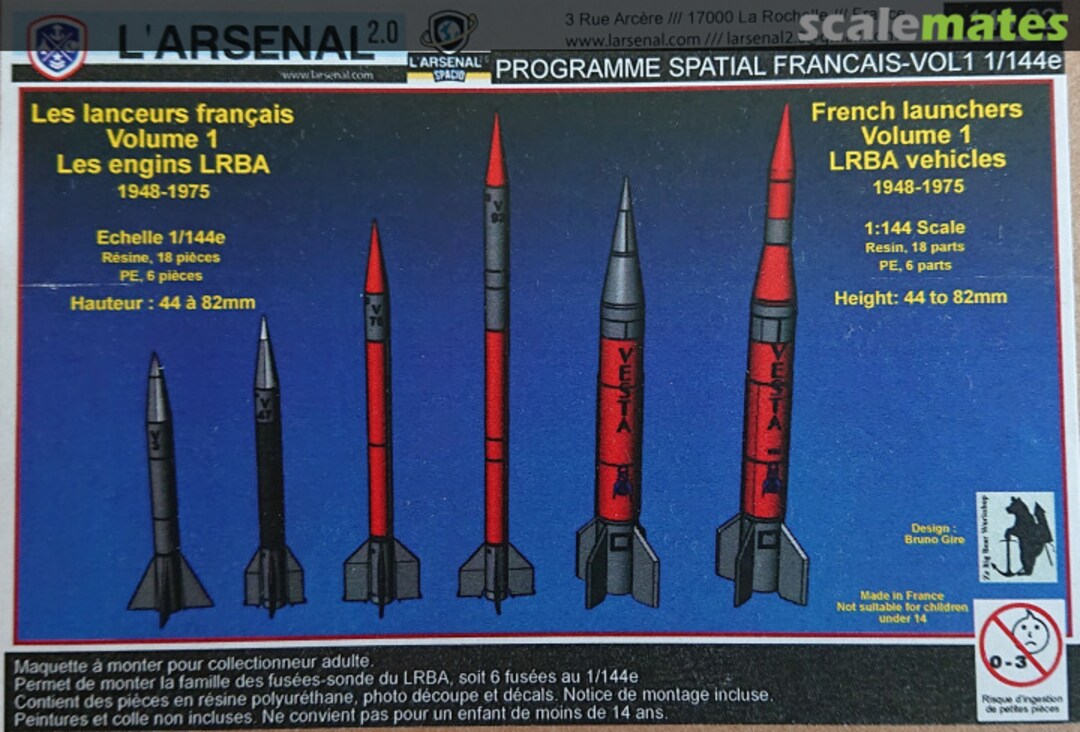 Boxart French launchers Volume 1: LRBA early vehicles 144 02 L'Arsenal Boxart French launchers Volume 1: LRBA early vehicles 144 02 L'Arsenal