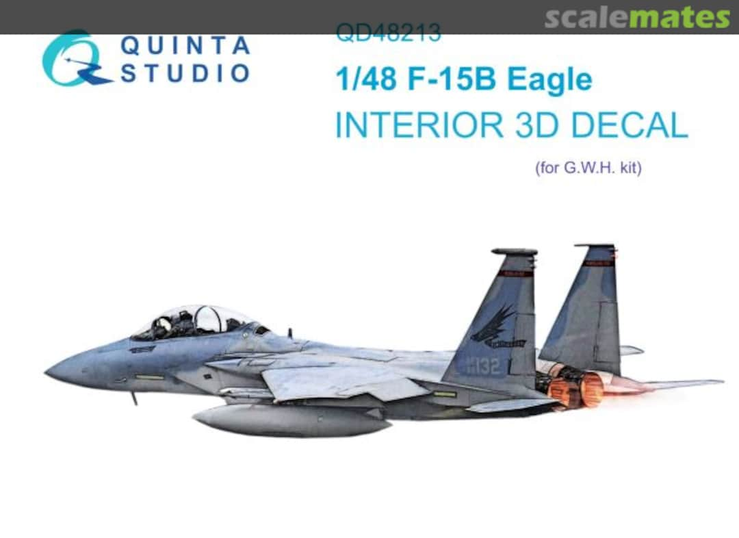 Boxart F-15B Eagle interior 3D decals QD48213 Quinta Studio