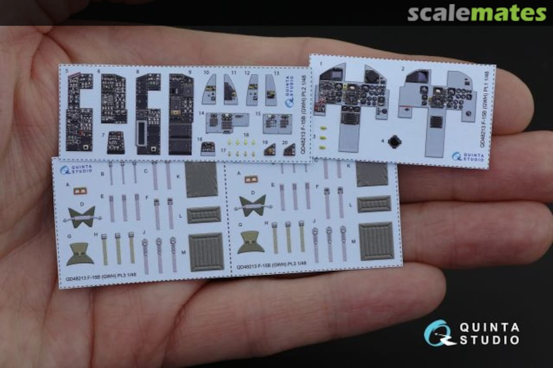 Contents F-15B Eagle interior 3D decals QD48213 Quinta Studio