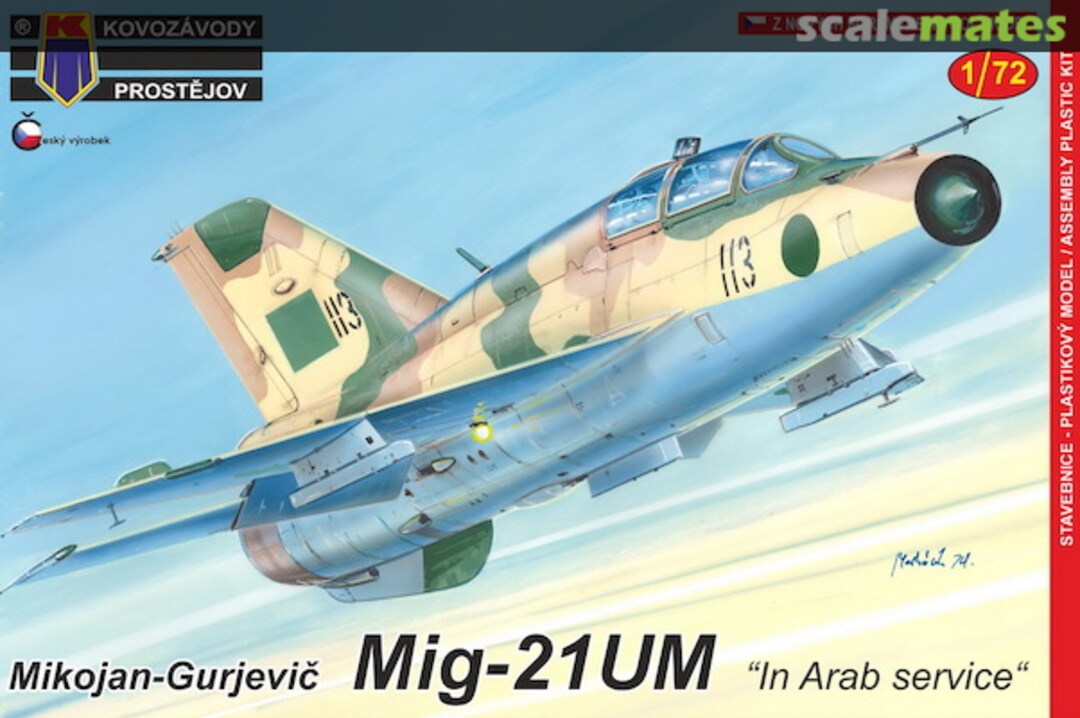 Boxart Mikojan-Gurjevič MiG-21UM KPM0202 Kovozávody Prostějov Boxart Mikojan-Gurjevič MiG-21UM KPM0202 Kovozávody Prostějov