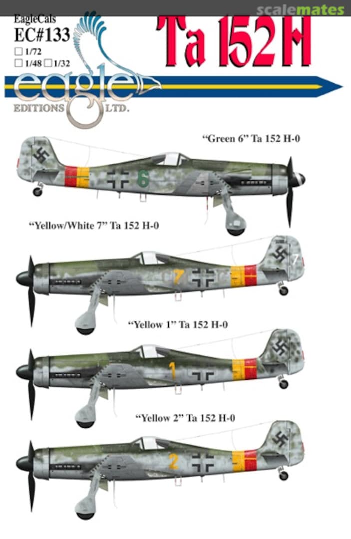 Boxart Ta 152H EagleCals EC72-133 Eagle Editions