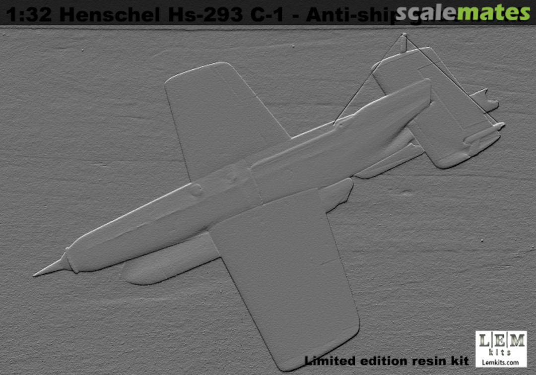 Boxart Henschel Hs-293 С-1 - Anti-ship glide bomb sk-32007 LEM Kits