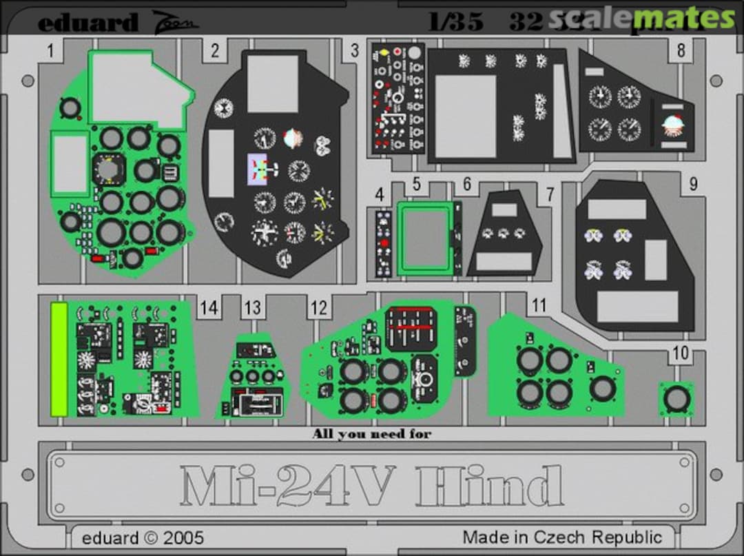 Boxart Mi-24V Hind interior 32521 Eduard