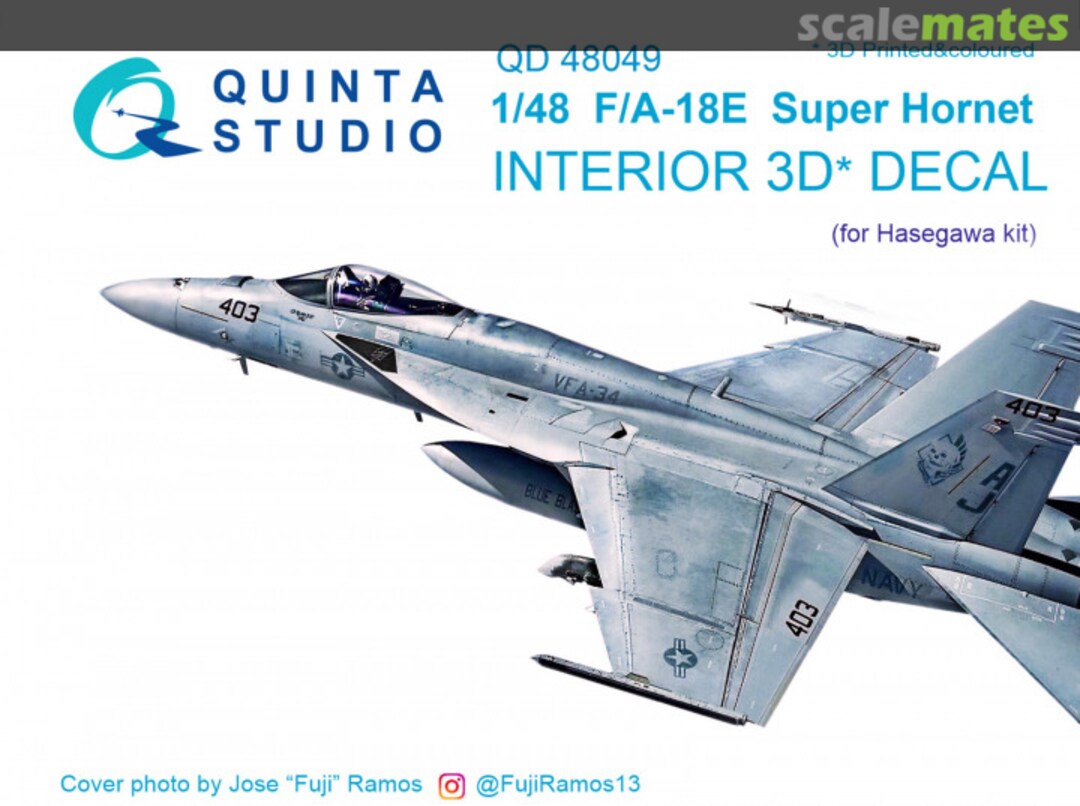 Boxart F/A-18E Super Hornet Interior 3D Decal QD48049 Quinta Studio