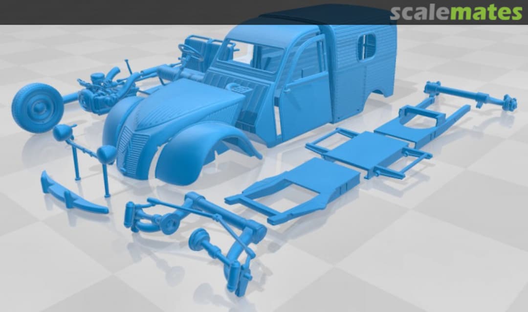 Boxart Citroen 2CV AZU Van Printable 462857 Aarnau72