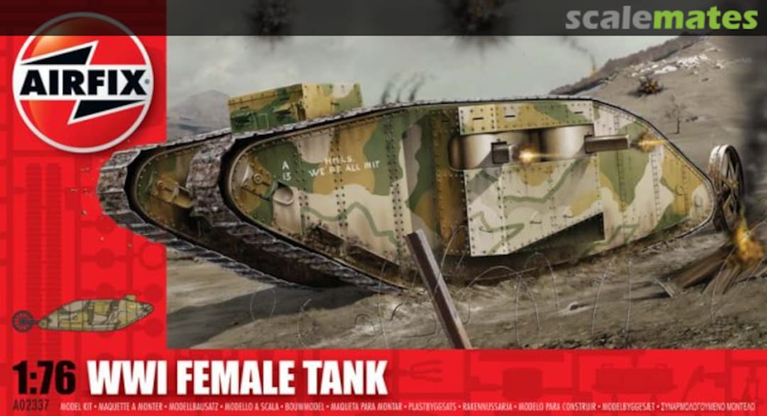 Boxart WWI Female Tank A02337 Airfix Boxart WWI Female Tank A02337 Airfix