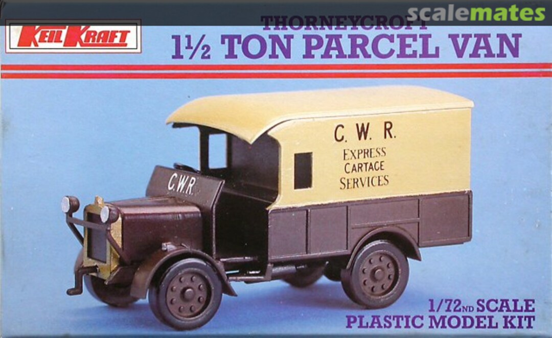 Boxart Thorneycroft 1 1/2 Ton Parcel Van K309 Keil Kraft