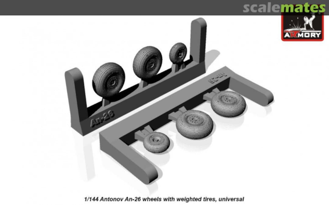 Boxart Antonov An-26 wheels AW14004 Armory