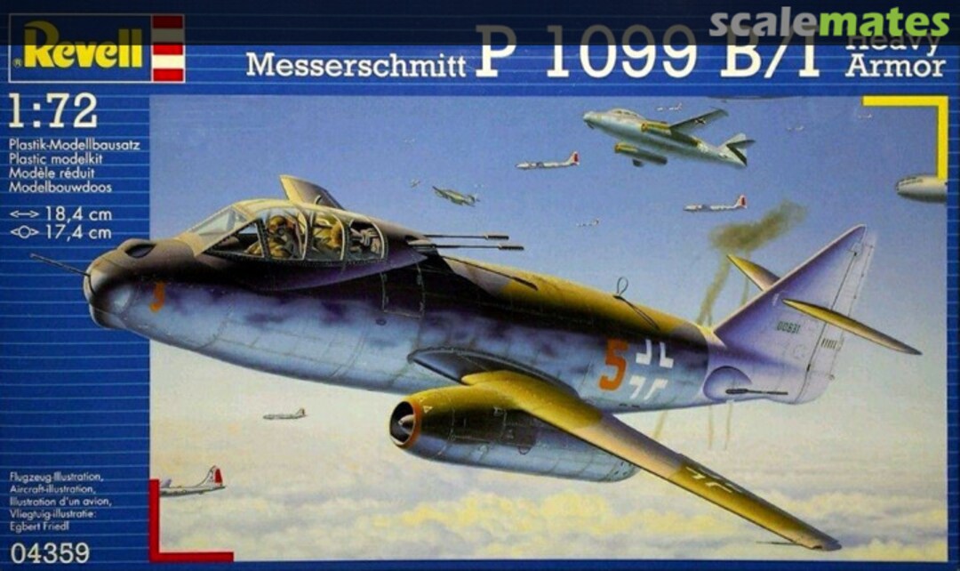 Boxart Messerschmitt P 1099 B/I Heavy Armor 04359 Revell