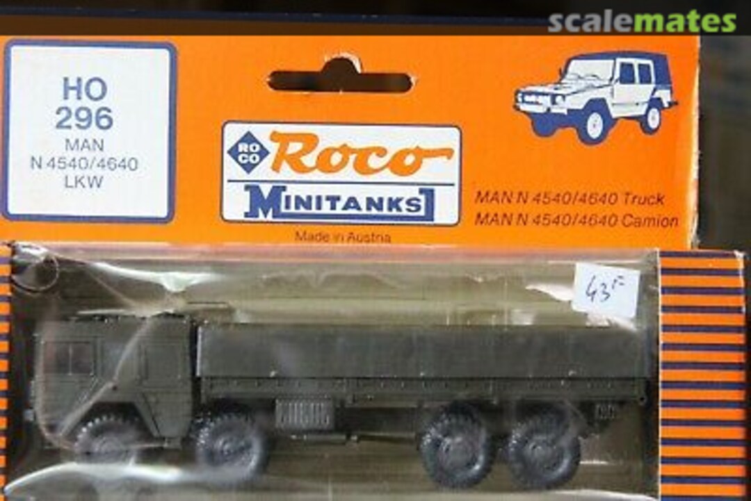 Boxart MAN N4540/4640 Truck 296 Roco Minitanks Boxart MAN N4540/4640 Truck 296 Roco Minitanks