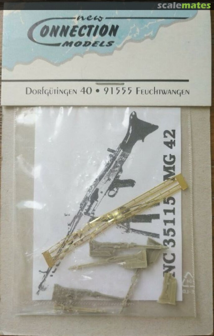 Boxart MG 42 Gun Kit NC35115 New Connection Models Boxart MG 42 Gun Kit NC35115 New Connection Models