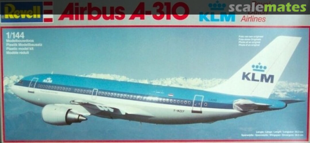 Boxart Airbus A-310 Royal Dutch Airlines 4226 Revell Boxart Airbus A-310 Royal Dutch Airlines 4226 Revell